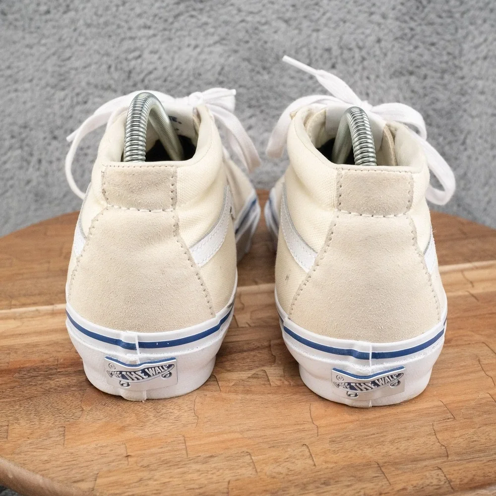 Vans Premium Skate Mid 83 Off White VN000CQQOFW Men's Size 8 Womens Size 9.5